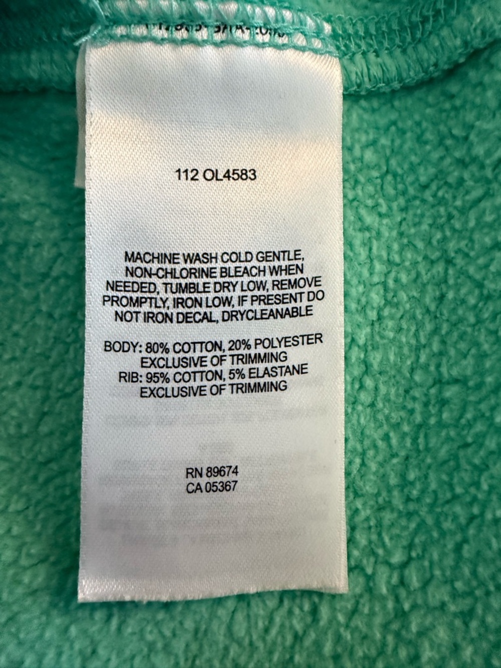 Mountain Hardwear Mint Green Full-Zip Hoodie with Hood - Picture 9 of 9